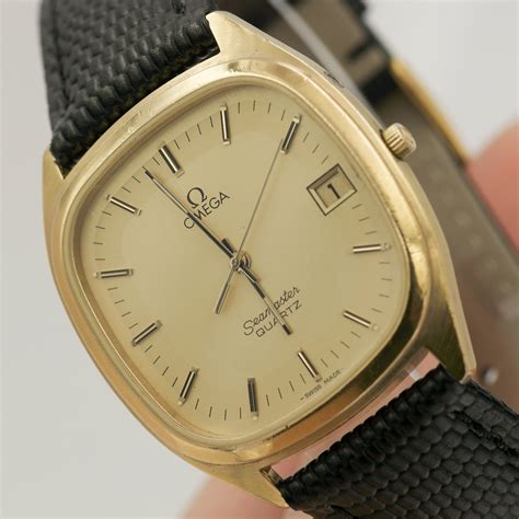 omega seamaster rectangular quartz|omega seamaster quartz vintage value.